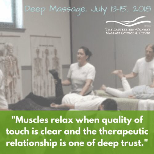 Two Reasons to Deepen Your Deep Massage Practice