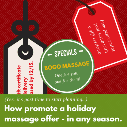 A Guide for Promoting Your Holiday Massage Offers (That Works All Year)